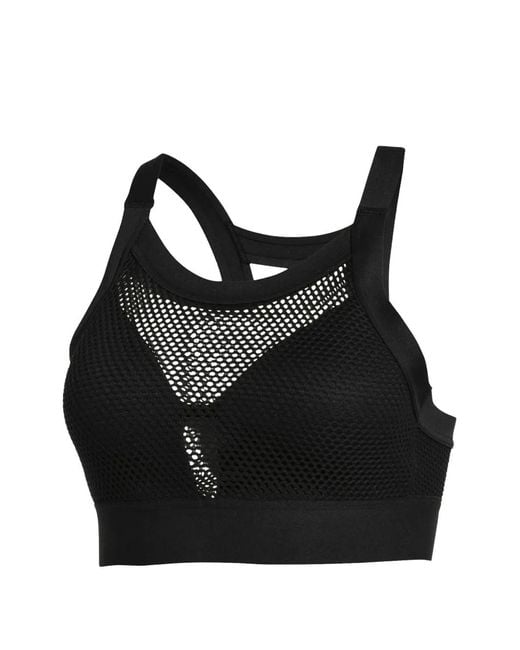 PUMA Black X Selena Gomez Mesh-Detail Sports Bra
