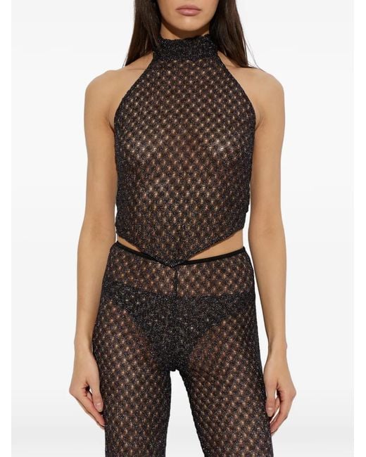 Missoni Black Scarf Top