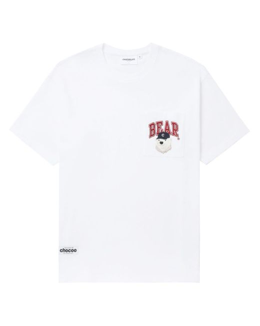 T-shirt con stampa di Chocoolate in White da Uomo