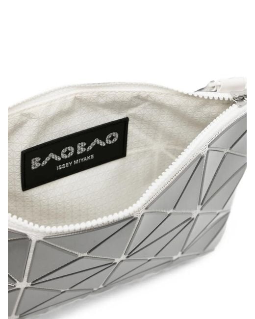 Issey Miyake White Sac À Bandoulière Lucent À Effet Métallisé