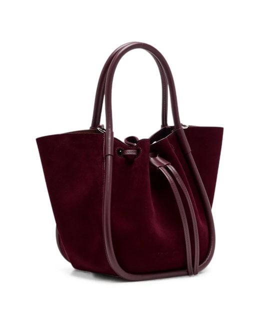Proenza Schouler Red Small Ruched Tote