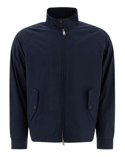 Baracuta Blue Zip-Fastening Jacket for men