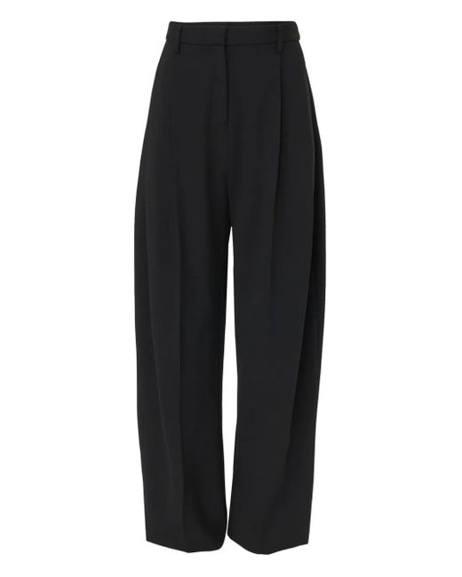 Carolina Herrera Black Pleated Trousers