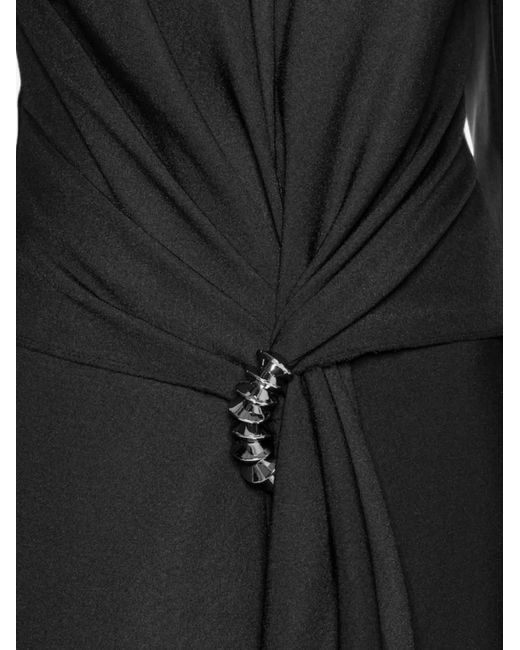 Chats by C.Dam Black Draped Coat