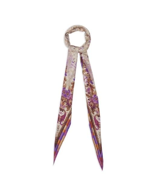 Pierre Louis Mascia White Floral Scarf