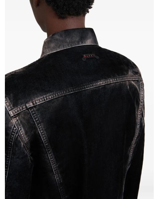 Marni Black Ombré Denim Jacket for men