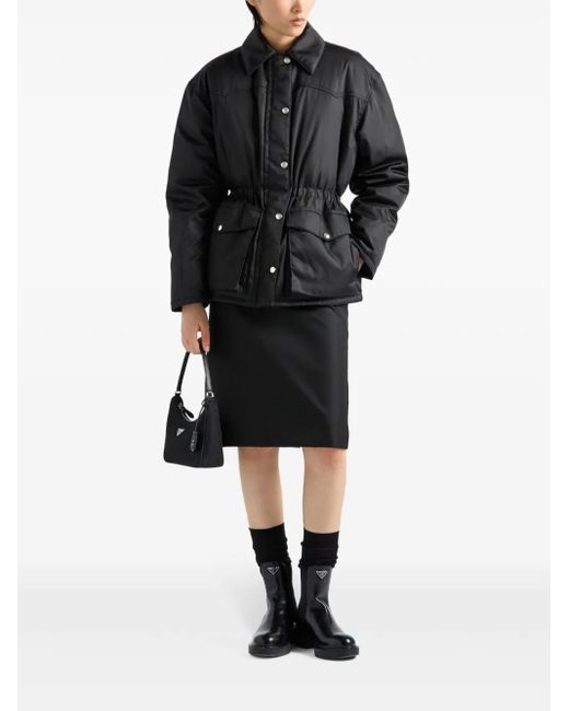 Prada Black Buttoned Down Jacket