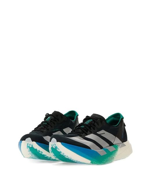 Adidas Green Adios Pro 4 Stripe Sneakers for men