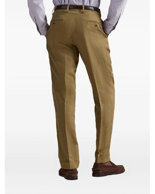 Polo Ralph Lauren Natural Textured-Slub Suit Trousers for men