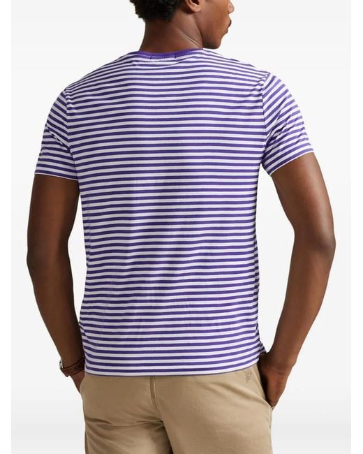Ralph Lauren Purple Classic Cotton Short Sleeve Polo for men