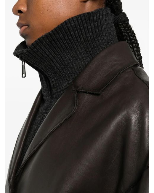 P.A.R.O.S.H. Black Single-Breasted Coat