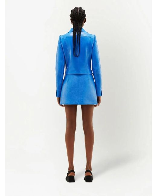 Courreges Blue Reedition Vinyl Skirt