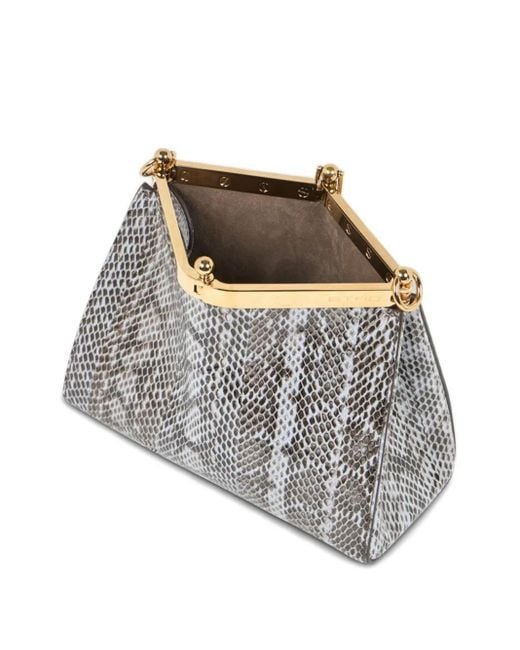 Etro Gray Mini Vela Tote Bag