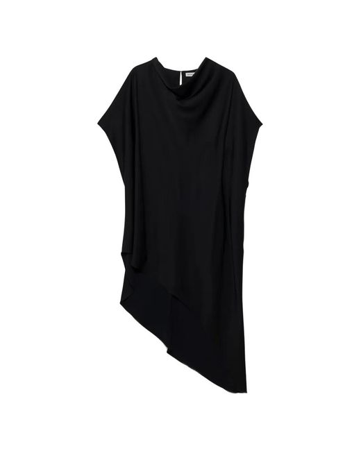 Jonathan Simkhai Black Sadia Asymmetric Mini Dress