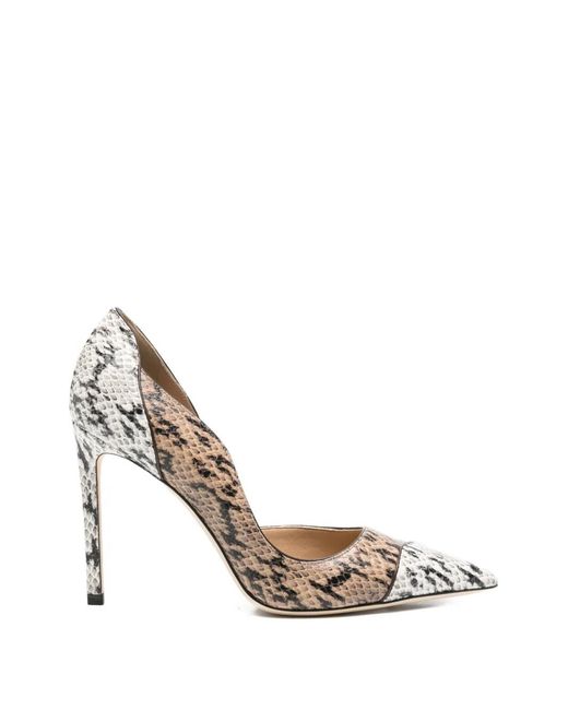 Jimmy Choo White Brigitte Heeled Pumps