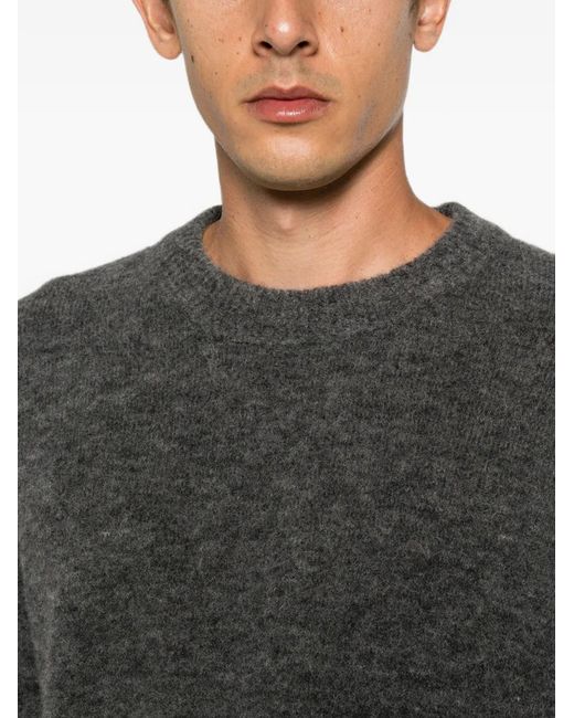 Atomo Factory Gray Crew-Neck Sweater for men