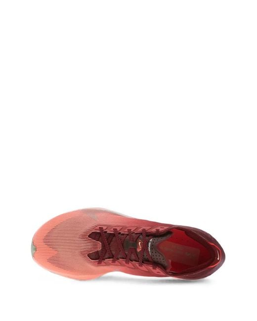 Nike Red Zoomx Vaporfly 4 Lace-Up Sneakers