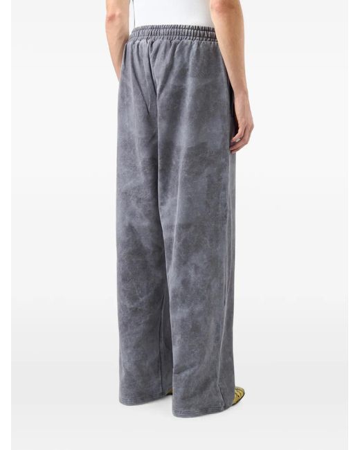 Gcds Gray Studded Logo-Patch Track Pants for men