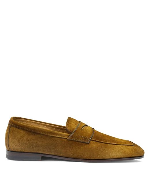 メンズ Santoni Carlo ローファー Brown