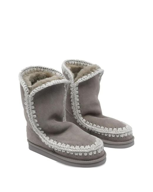 Mou Gray Winter Boots