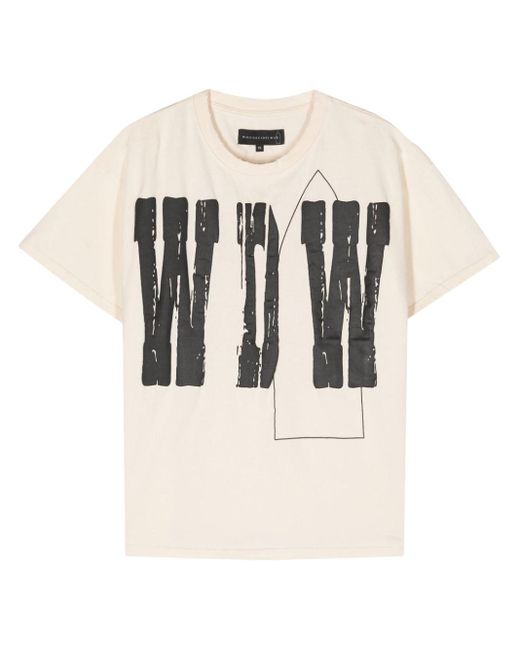 T-shirt WDW di Who Decides War in White da Uomo