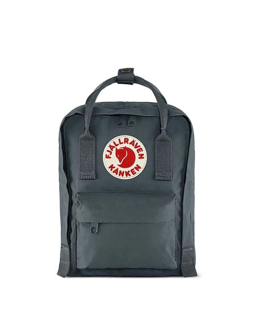 Fjallraven Blue Kånken Logo-Patch Backpack