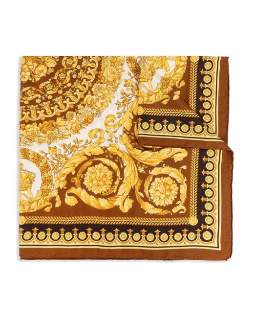 Versace Metallic Schal mit Print