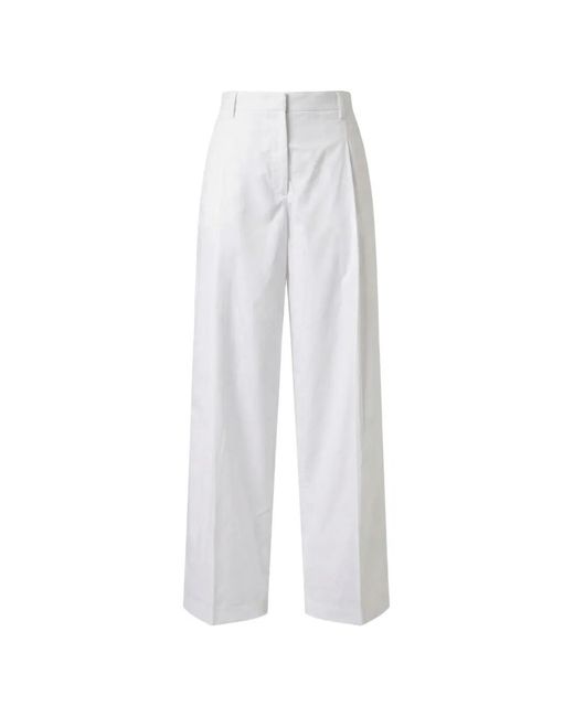 N°21 White Pleat Trousers