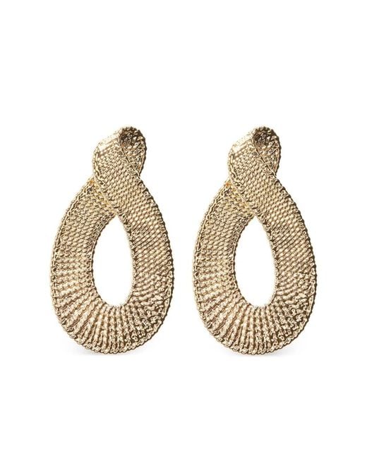 Carolina Herrera Natural Geometric Dangle Earrings