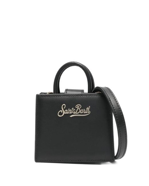 Mc2 Saint Barth Black Micro Shop Bag Tote Bag