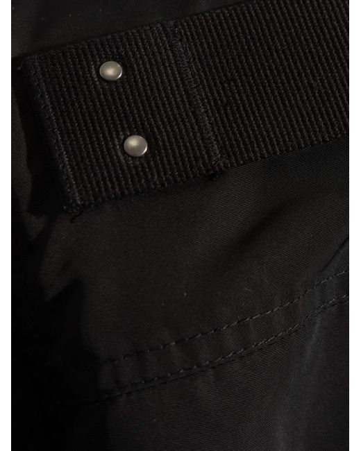 Rick Owens Black Zip-Up Flight Jacket for men