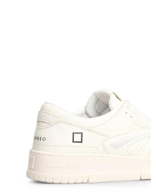 Date White Torneo Leather Sneakers for men