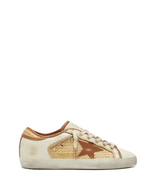 Golden Goose Deluxe Brand Natural Super-Star Sneakers
