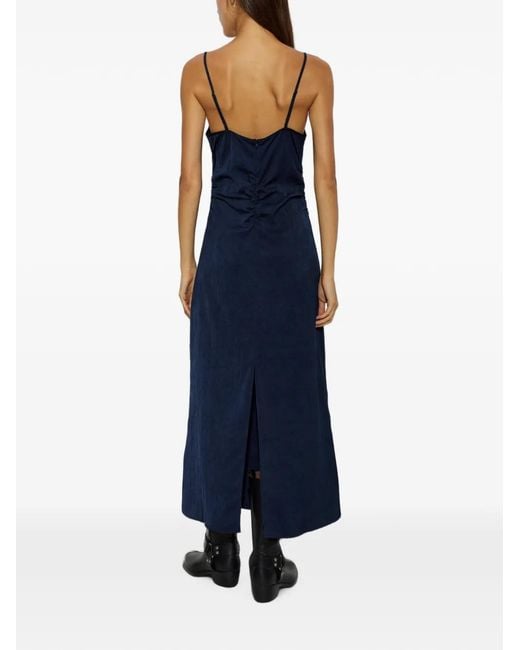 Baum und Pferdgarten Blue Atalie Lace-Trim Maxi Dress