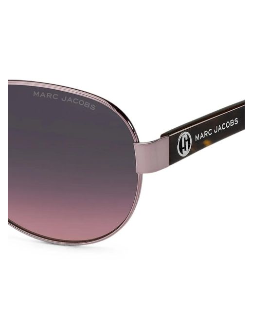 Marc Jacobs Purple Pilot-Frame Sunglasses