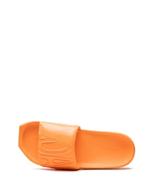 Nike Orange Claquettes Nola