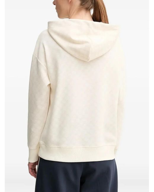 Joop! White Logo-Embroidered Hoodie