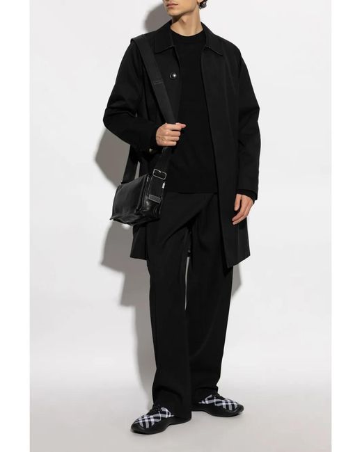Burberry Black 100% Wool Sweater for men