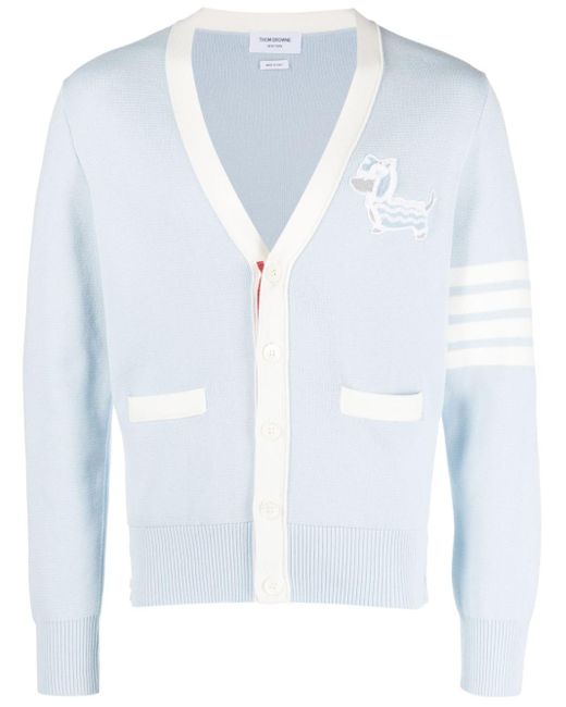 Cardigan à motif Chinese New Year Hector Thom Browne pour homme en coloris Blue