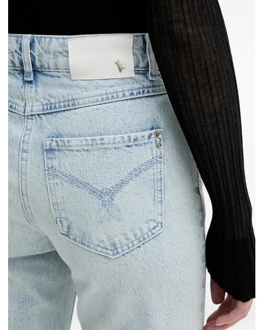 Patrizia Pepe Blue Belt-Loops Jeans