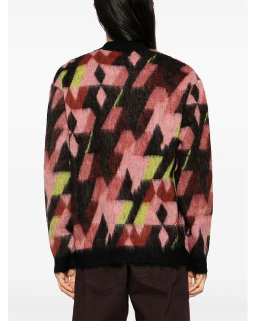 メンズ Maison Kitsuné グラフィック カーディガン Black