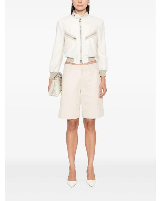Tom Ford White Contrasting-Trim Jacket