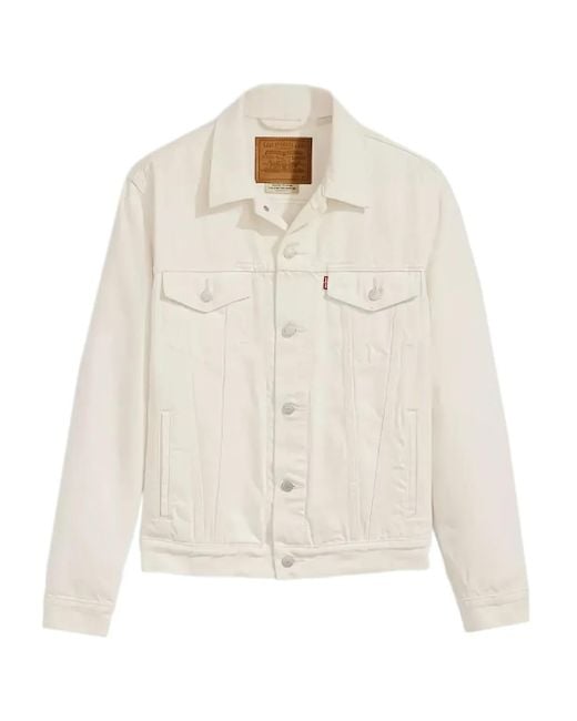 Chaqueta con bolsillo de pico Levi's de hombre de color White