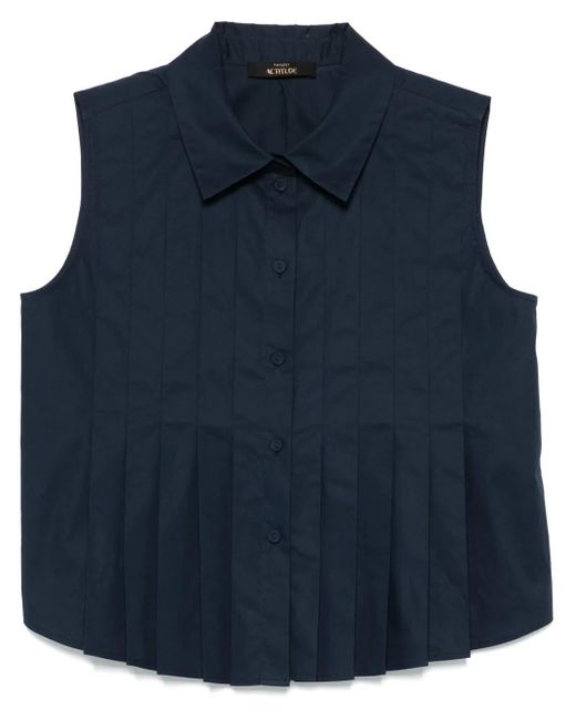 Twinset プリーツ シャツ Blue
