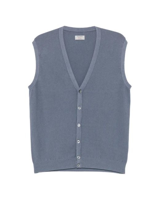 Chaleco Con Botones Gran Sasso de hombre de color Blue