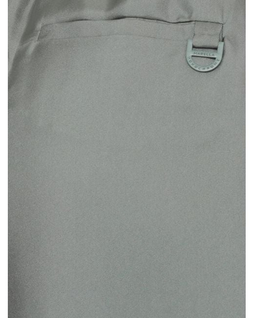 Marella Gray Mlmquiz Monochrome Silk Trousers