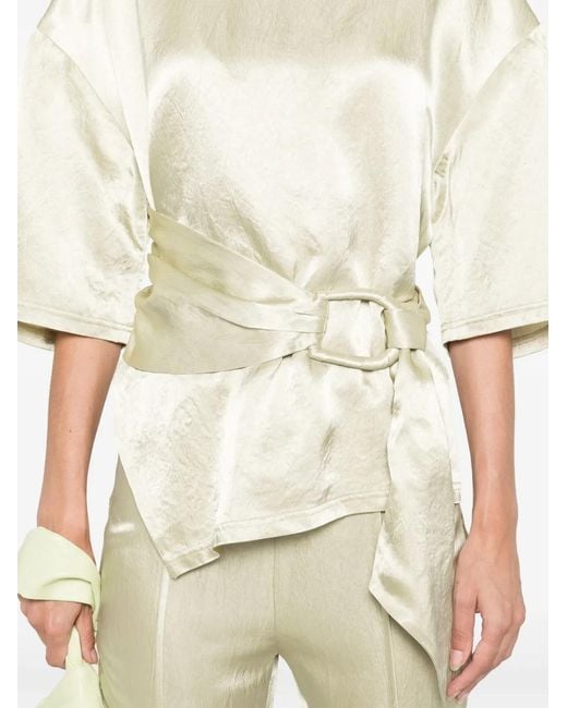 Nanushka White Besia Blouse
