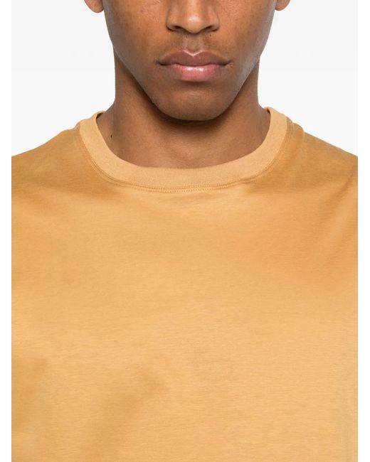 Kiton Orange Crew-Neck T-Shirt for men