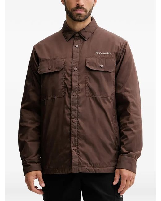 Columbia Brown Landroamer Buttoned Pocket Overshirt for men