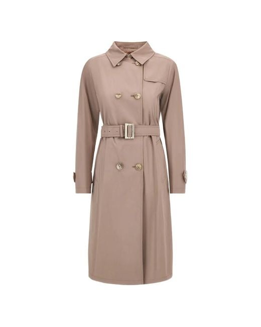 Herno Natural Double-Breasted Trench Coat